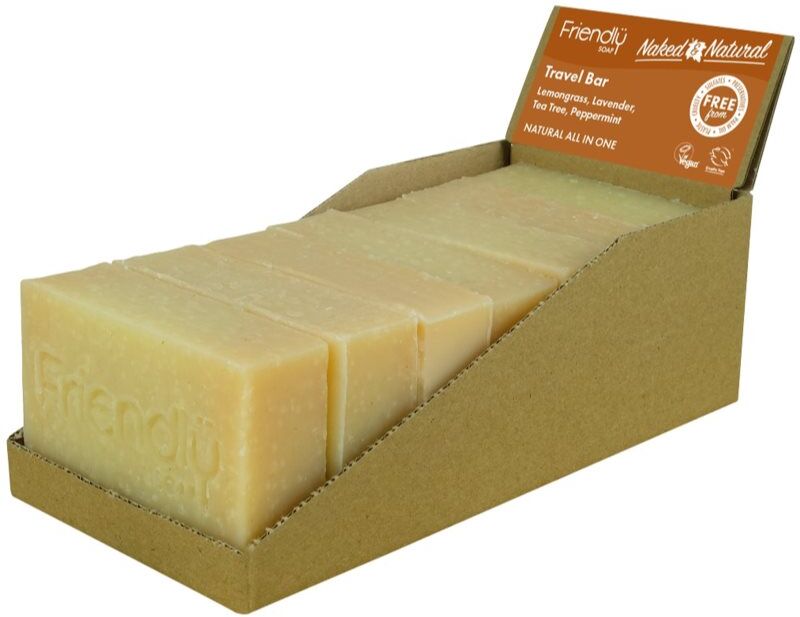 Friendly Soap Travel Soap Hair & Body Natural Soap for body and hair 7x95 g