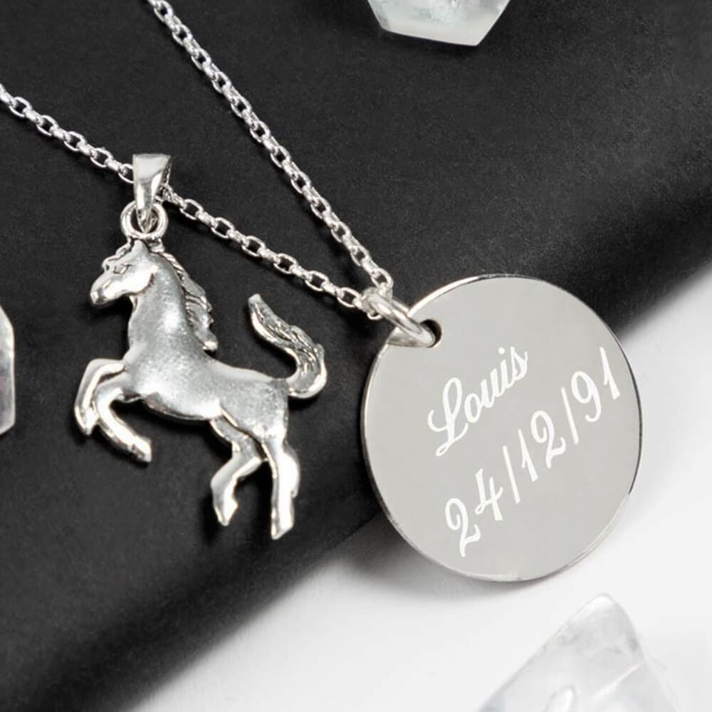 Ocadeau Collier cheval personnalisé