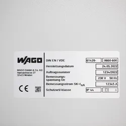 WAGO GmbH &amp; Co. KG Typenschilder 70x33mm ws 210-801