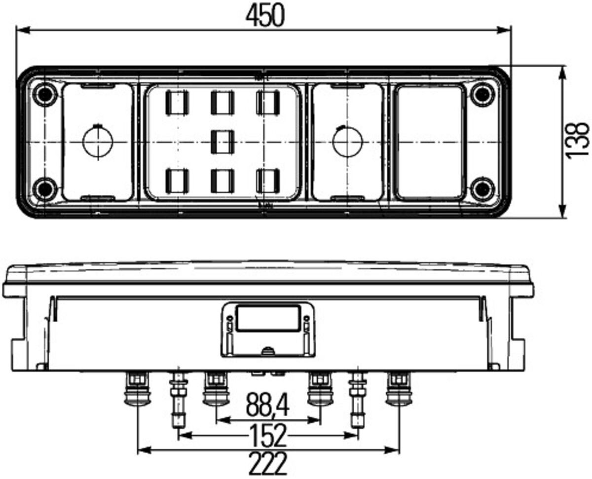Heckleuchte HELLA 2VP340 961-447