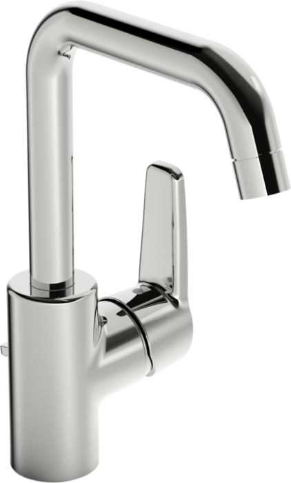 Waschtischarmatur Hansapolo 51552293 chrom, mit Ablaufgarnitur, seitlich bedient