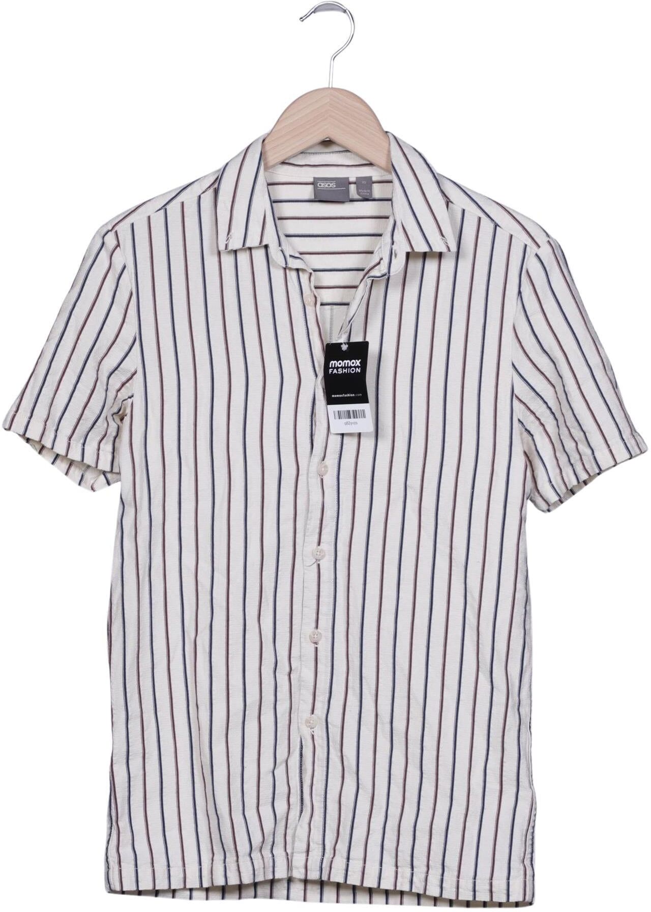 asos Herren Hemd, Mehrfarbig, Gr. XS, Baumwolle - Second Hand