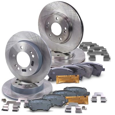 Bestprice Bremsscheiben + Bremsbeläge Zubehör Vorne + Hinten [Hersteller-Nr. 40372343] für Kia