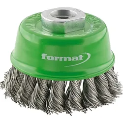 FORMAT Topfbürste rostfrei M14 gezopft 65x0,35mm