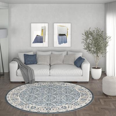 Alise Rugs Carrington Traditional Border Indoor Area Rug