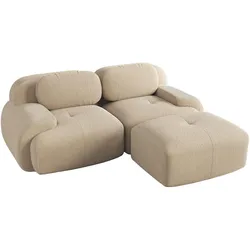 ECKSOFA Modulares Boneless Cord Sofa 2-Sitzer