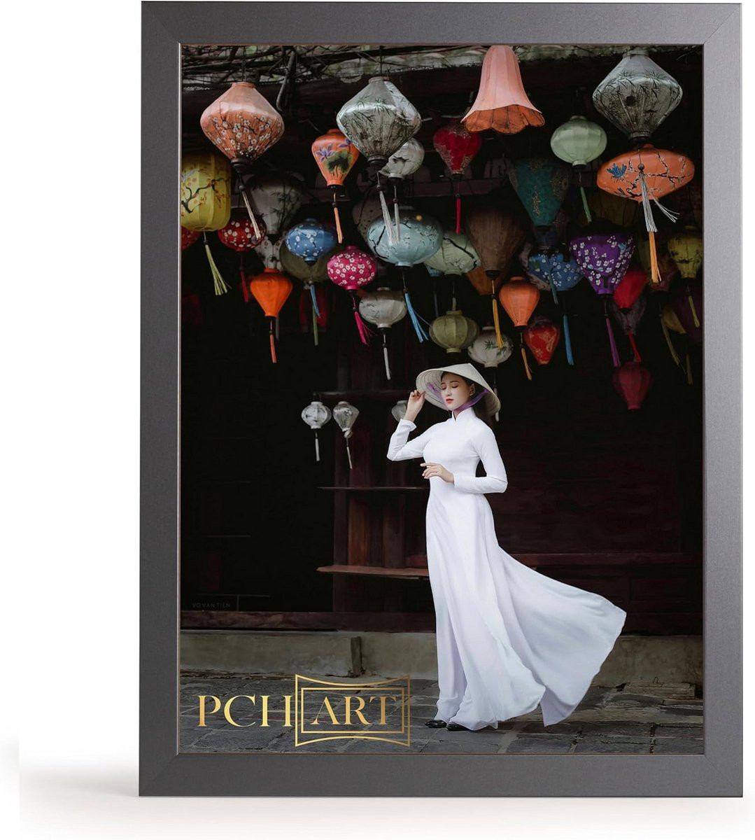 Moderne Fotolijst Grafiet voor Wanddecoratie of Tafelpresentatie - 10x15 cm