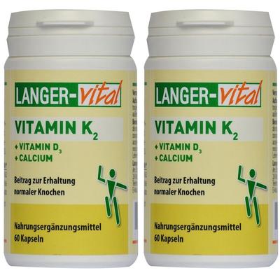Vitamin K2+D3+Calcium Kapseln 2x 2x60 St