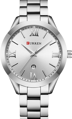Cozy Casa Charm Luxe Minimalist Womens Stainless Steel Watch For Elegant Everyday Style silver