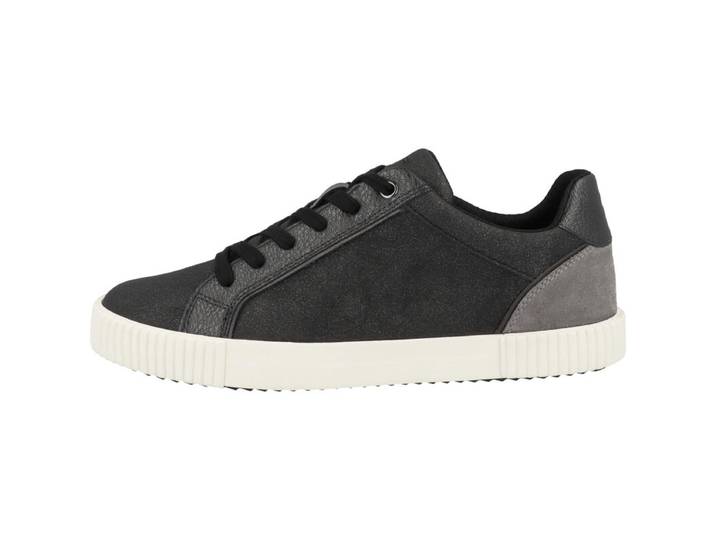 GEOX D Blomiee C Sneaker Femme Noir/Gris Foncé