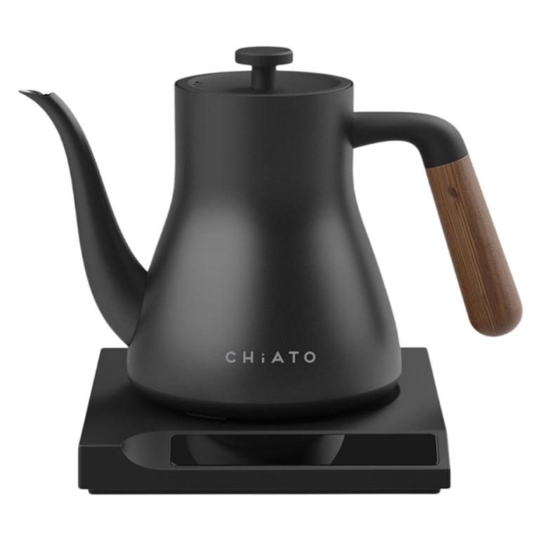 CHiATO Elektrischer Wasserkocher flowPLAY Classic, 0,6 l - schwarz (0.60 l) (ChiatoKettleF3)