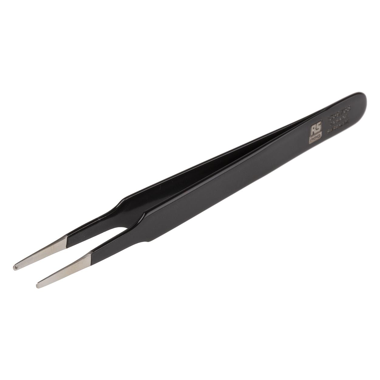 RS PRO Edelstahl Pinzette ESD geschützt Säurebeständig, 120 mm (1369768)