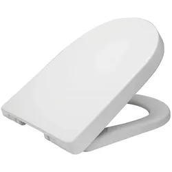 Helloshop26 - Verstellbarer WC-Sitz mit Absenkautomatik und Schnellverschluss hochwertiger fester WC-Sitzbezug Badezimmerdeckel 19_0000679