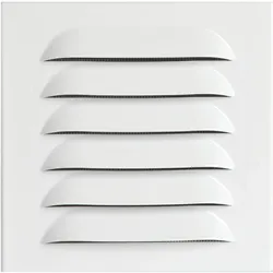 Upmann, Fliegengitter, Wetterschutzgitter eckig mit Einbaurahmen/Klemmfeder 140x140 mm weiss