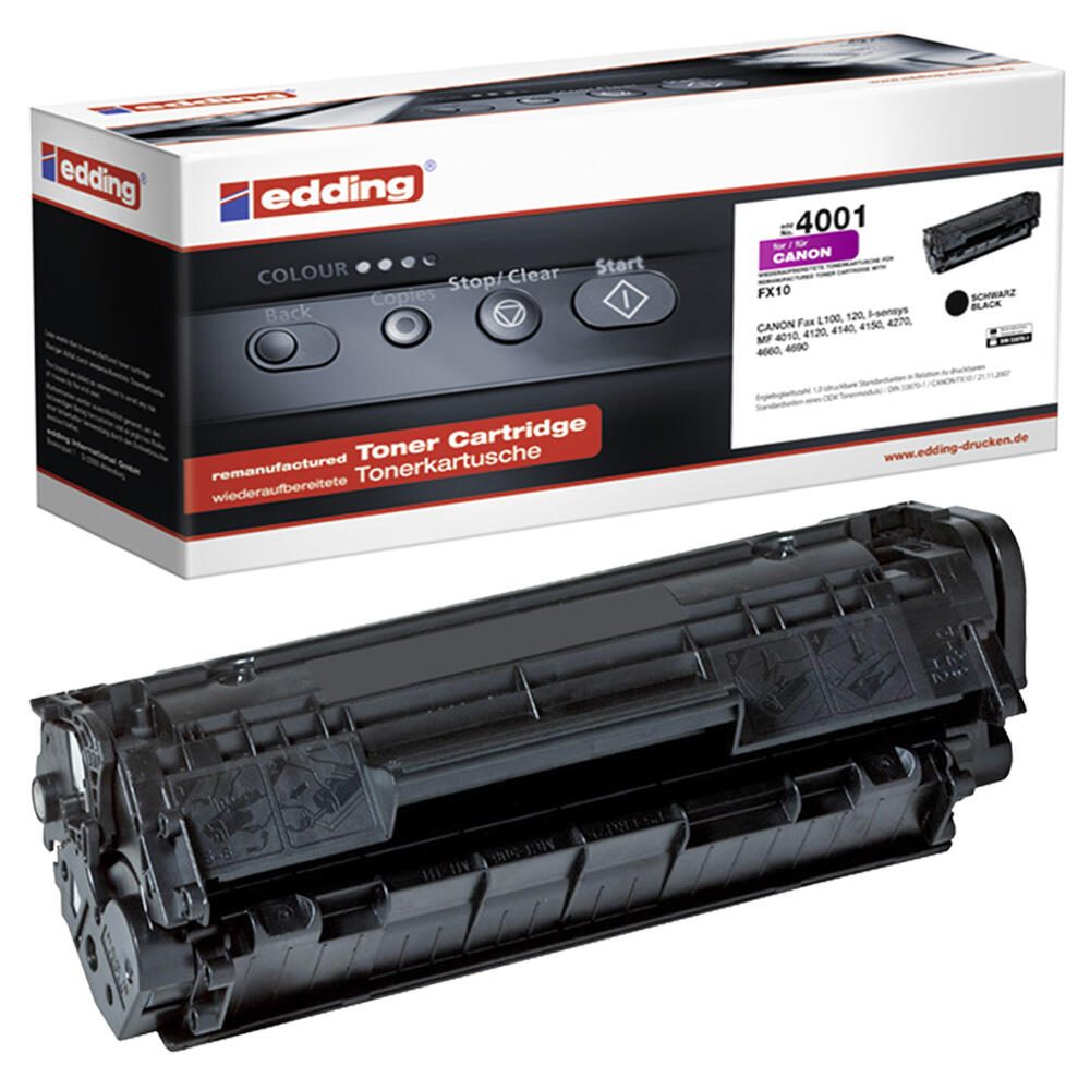 edding Toner EDD-4001 schwarz kompatibel zu Canon FX-10 18-4001