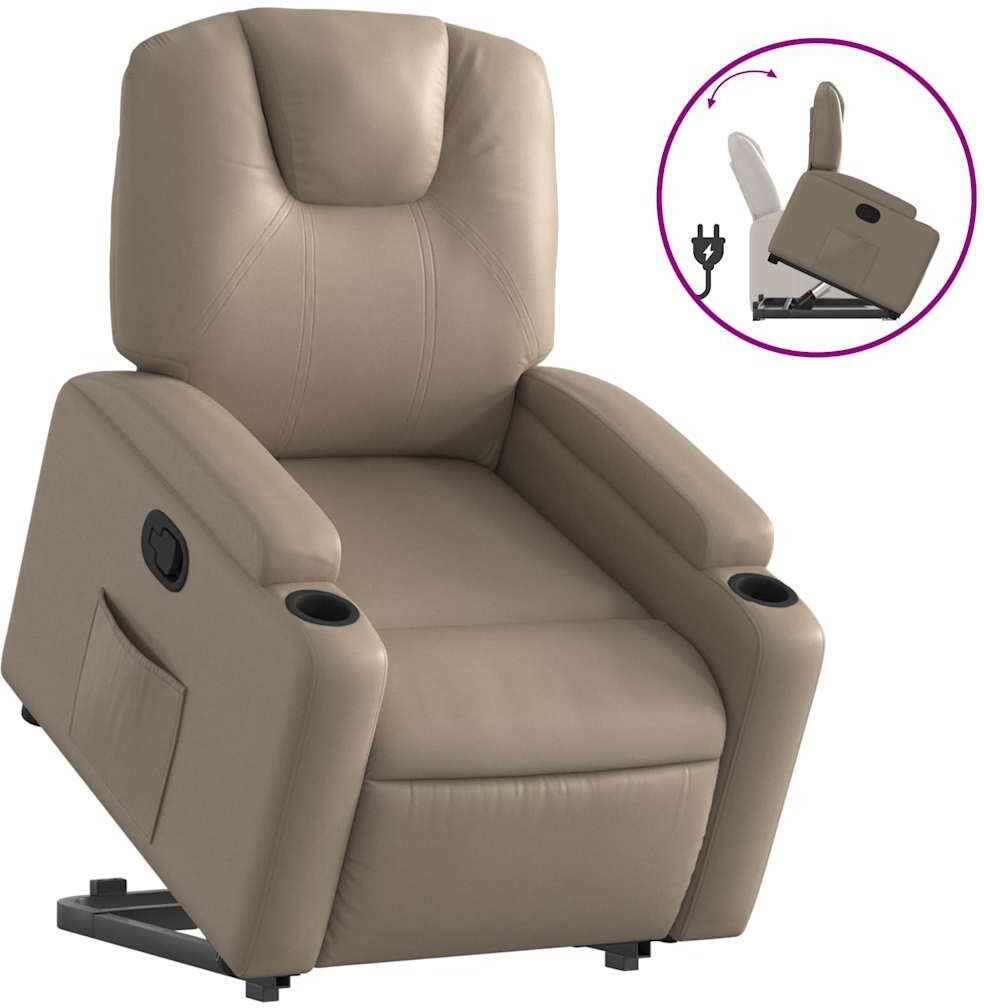 vidaXL Fauteuil inclinable Cappuccino Similicuir