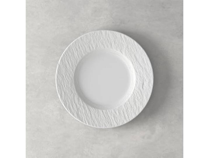 Villeroy & Boch - Manufacture Rock Weiß Frühstücksteller, 6 Stück, 22 cm, Premium Porzellan, Weiß