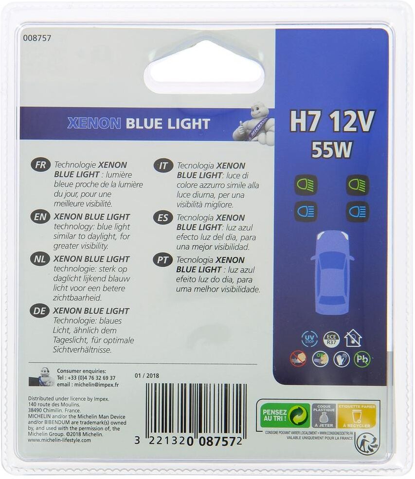Michelin 008757 High beam bulb