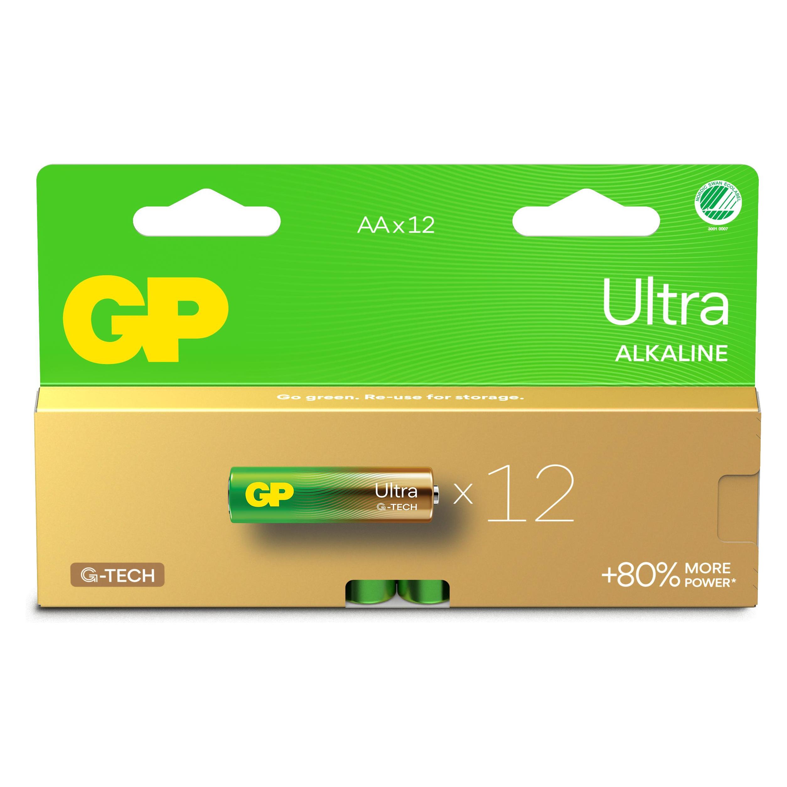 GP Batteries Gp Ultra Alkaline Aa/Lr6 (12 Stk., AA) (151427)