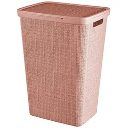Wäschesammler JUTE rosa (BHT 43x60x34 cm) - rosa - BHT 43x60x34 cm