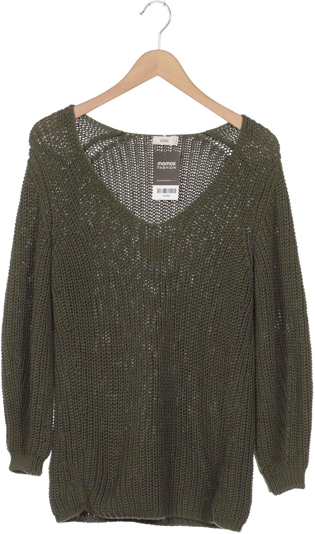 Closed Damen Pullover, Grün, Gr. Xxs, Baumwolle - Second Hand