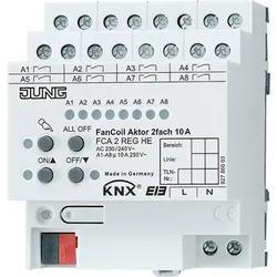 Jung KNX Fan-Coil-Aktor 2-fach FCA 2 REGHE