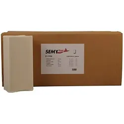 Semytop Papierhandtuch 2-lagig ZZ/V-Falz, Zellstoff, Haushaltspapier, Weiss