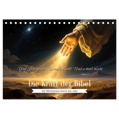 Die Kraft der Bibel (Tischkalender 2027 DIN A5 quer), CALVENDO Monatskalender