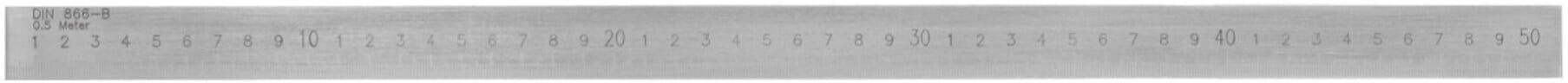 HOLEX Stahlmaßstab Form B 500 mm (461100 500)