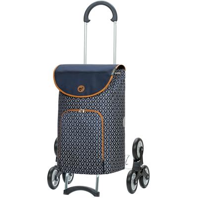 Einkaufstrolley ANDERSEN "Scala Sh. Famke", blau, Stahl, Einkaufskörbe, (Treppensteiger), Tragkraft 40 kg