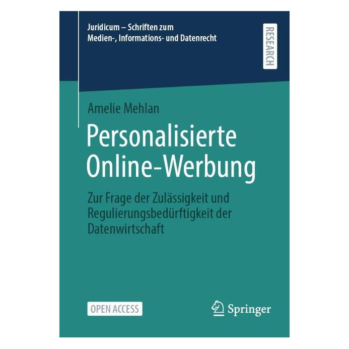 Springer Personalisierte Online-Werbung (Deutsch, Softcover, Amelie Mehlan) (61990450)
