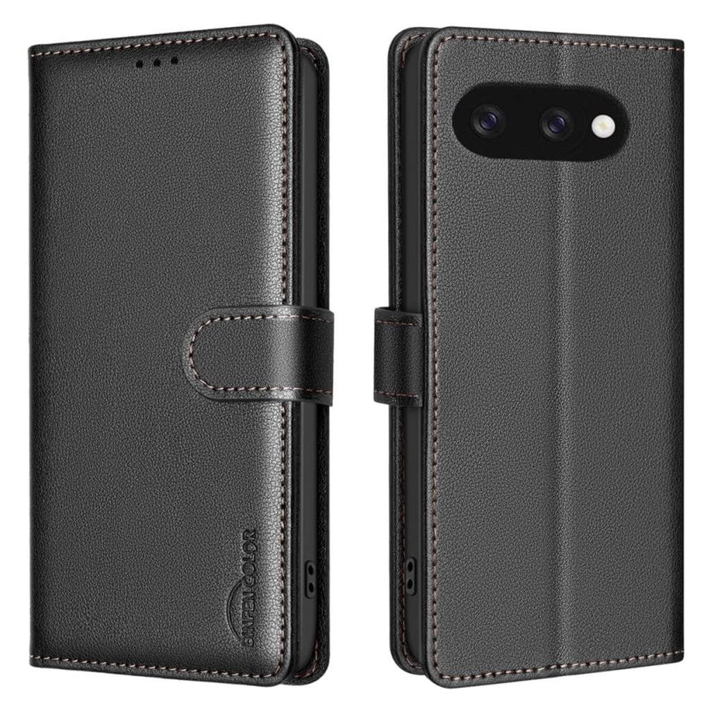 Binfen Color Google Pixel 9a - BINFEN Leder Etui Hülle mit RFID Blocker (Google Pixel 9a) (56616914)
