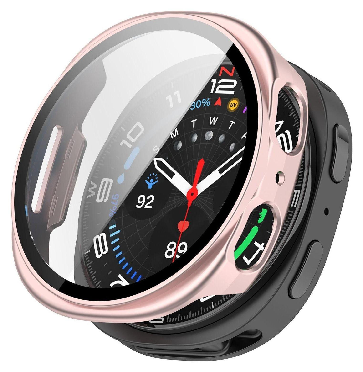 Wigento Beschermhoes en Beschermglas H9 voor Samsung Galaxy Watch 9 en 8 40mm