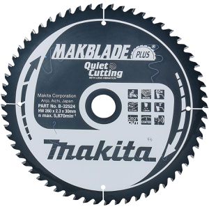 Makita Kreissägeblatt B-32524, Makblade Plus, 260 x 30 mm, 60 Zähne, für Holz
