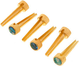 dAndrea Bridge Pins Solid BrassAbalone
