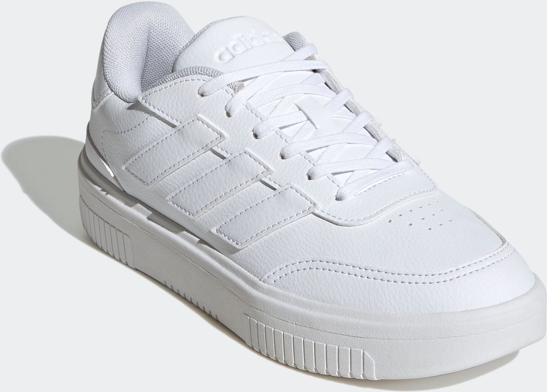 Sneaker ADIDAS SPORTSWEAR "COURTBLOCK BOLD", Damen, Gr. 42, weiss (cloud weiß, cloud weiß, cloud weiß), Synthetik, Schuhe Sneaker cloud weiß, cloud weiß, cloud weiß 42