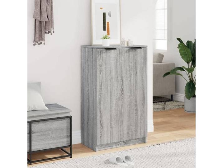 Bon plan  Meuble à chaussures - Armoire de couloir/Meuble de Rangement - JILI HOT - Sonoma gris 59x35x100cm - Bois d'ingénierie
