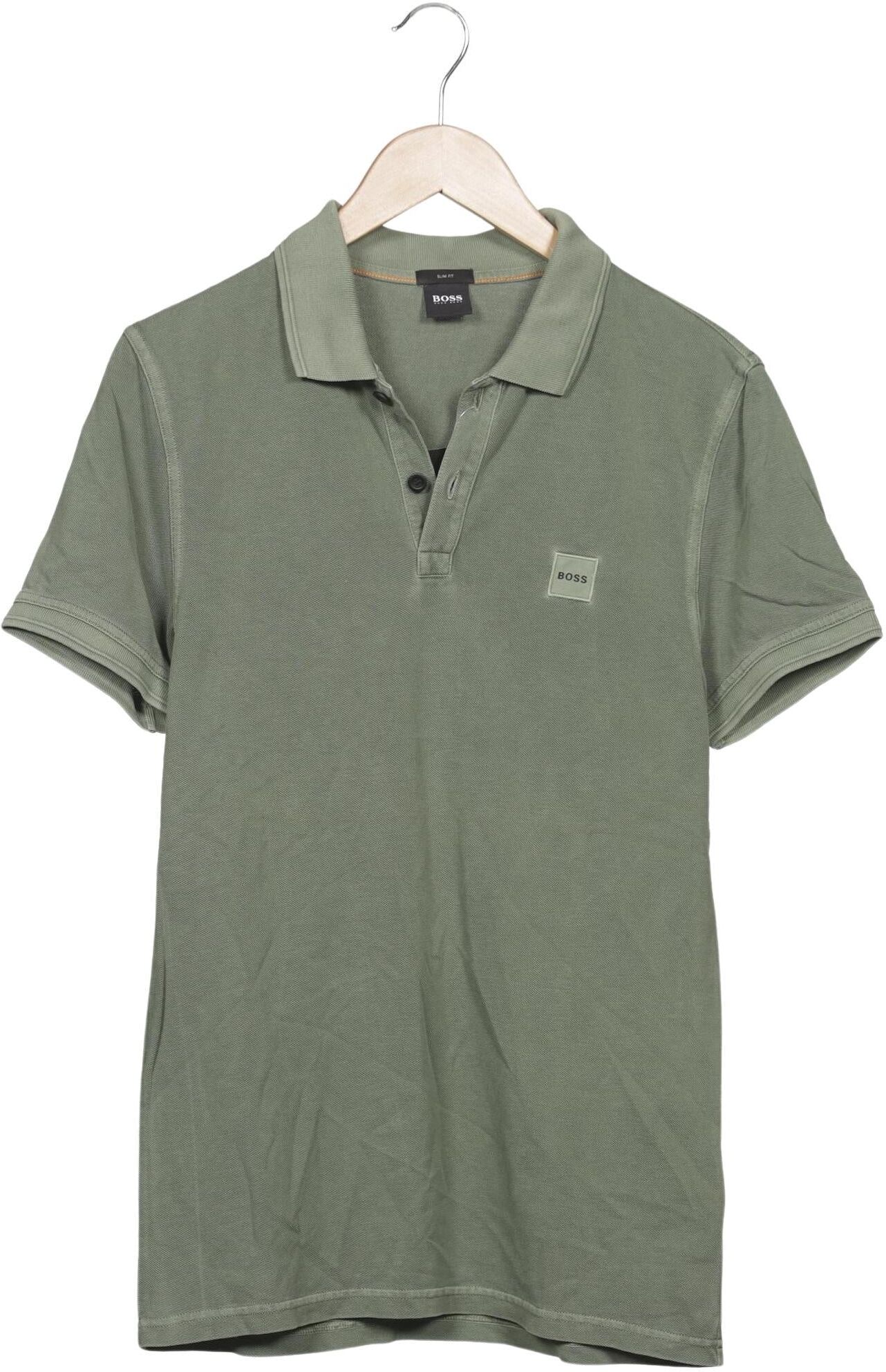 by Hugo Boss Herren Poloshirt, Grün, Gr. S, Baumwolle - Second Hand