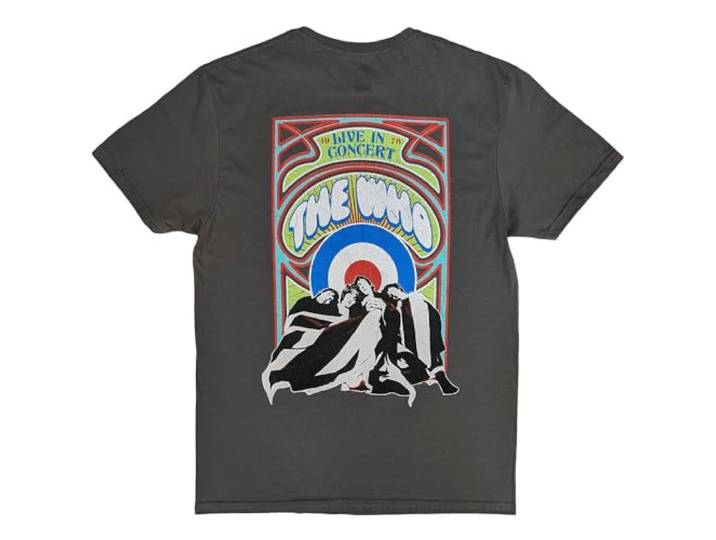 The Who Live In Concert Flag Cartoon T Shirt XXL