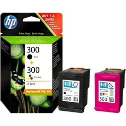 2 HP Originalpatronen 300 color und schwarz
