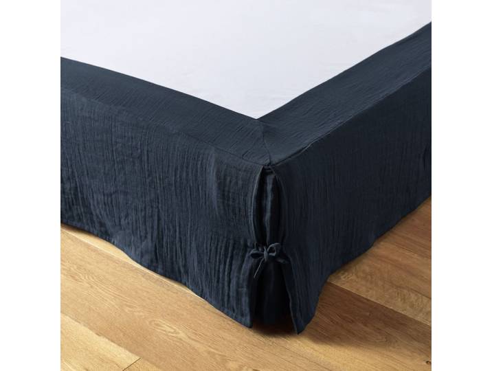 Cache sommier gaze de coton uni 180x200 cm