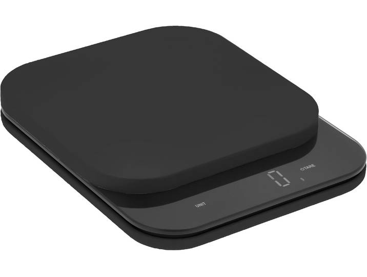 Küchenwaage Rosti Küchenwaage Mensura Schwarz , schwarz, B:16,5cm H:3,5cm, Kunststoff, Küchenwaagen, Küchenwaage