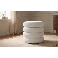 Polsterhocker   ¦ creme ¦ Maße (cm): H: 43  Ø: 43.0