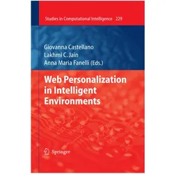 Web Personalization in Intelligent Environments, Fachbücher von Giovanna Castellano