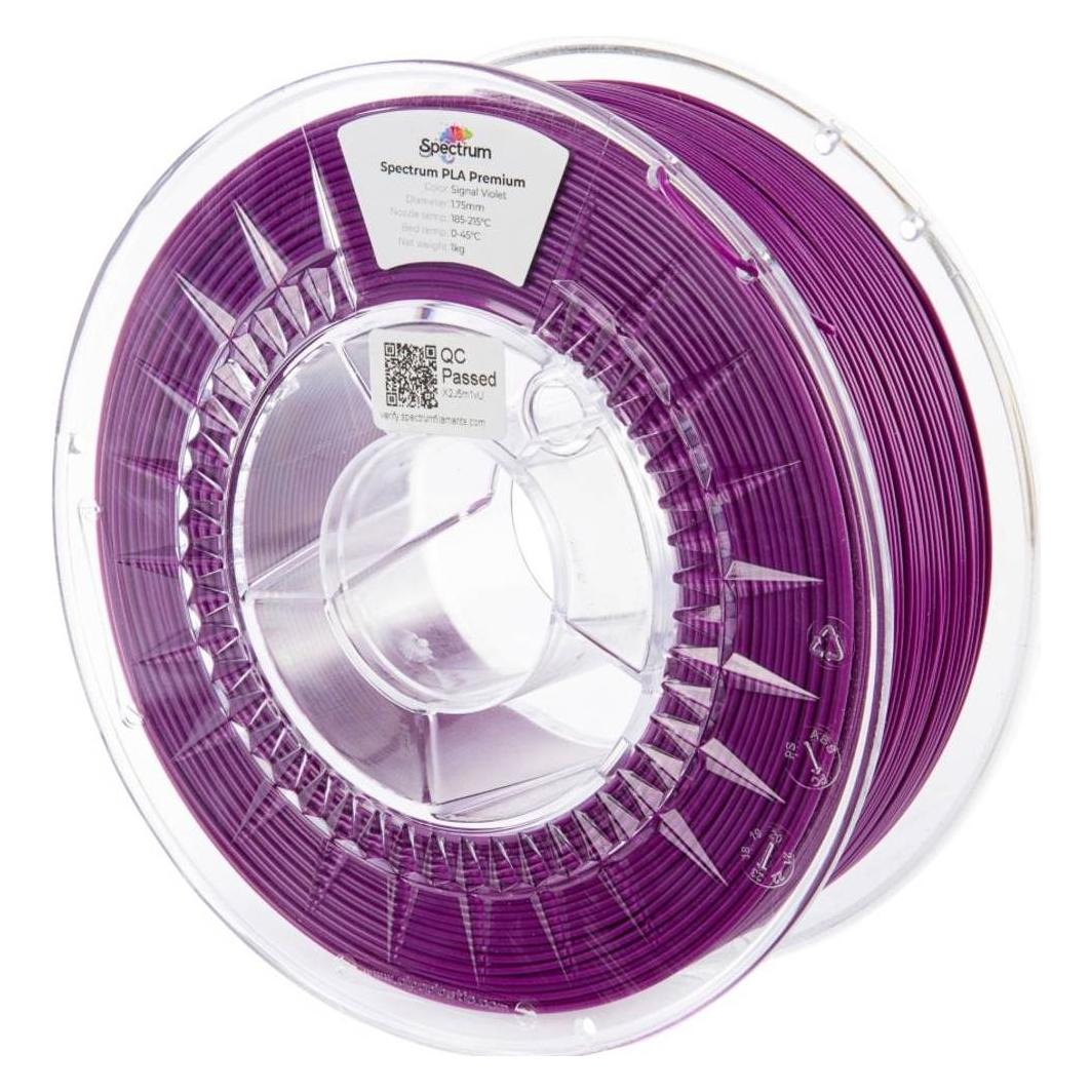Spectrum Filament Premium PLA Signal Violet 1.0kg 1.75mm (PLA, 1000 g, 1.75 mm) (80849)