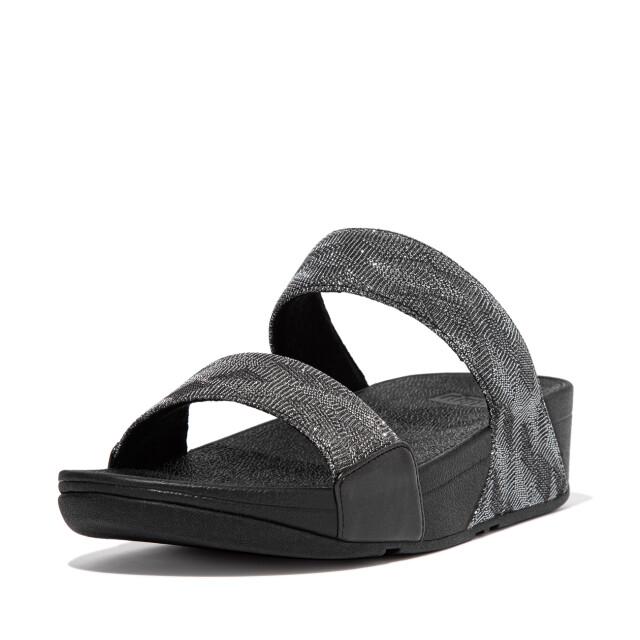 FitFlop Lulu dames slide geo glitz met glitters en patroon