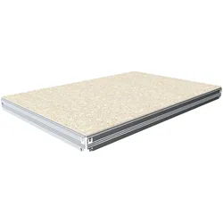 Zusatz-Fachboden Biedrax 60 x 120 cm, Verzinkt, Fachboden OSB 10 mm, Fachlast 200 kg