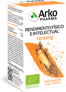 Arkocápsulas Suplemento Bio Redução Cansaço e Fadiga Ginseng 45 cápsulas