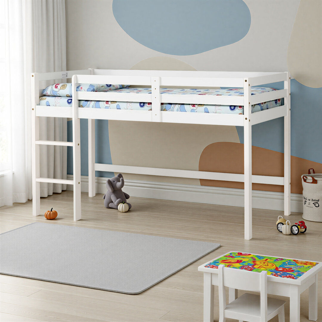Natur Pur Weir Single (3') Bed Loft Bed White UK Single - DE 90 x 190 cm