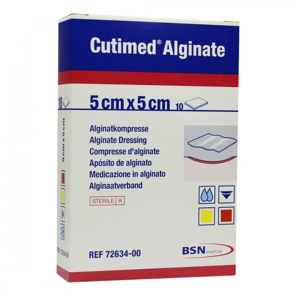 BSN medical GmbH Cutimed Alginate Alginatkompressen 5x5cm 01179076